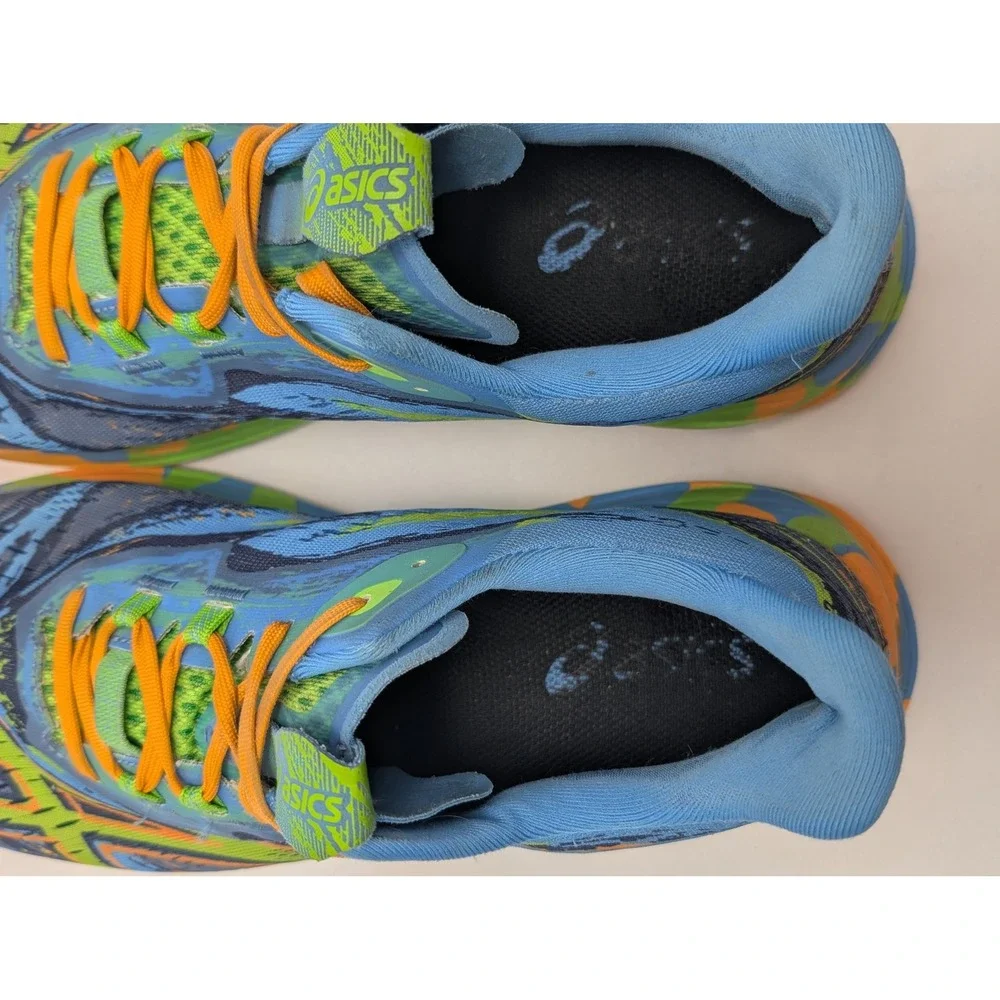 ASICS Noosa Tri 15 Mens Running Shoes Blue Orange Green 1011B609 US 10